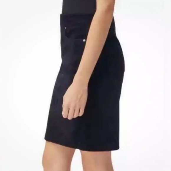S.C. & Co Ladies Corduroy Skirt Women's Size 14 Pull On Black Cord Skirt NWT - Picture 1 of 13